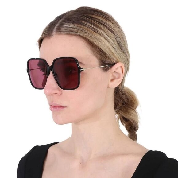 New Authentic Gucci Violet Sport Ladies Sunglasses GG1267SA 003 60 GG1267SA 003 - Picture 2 of 6